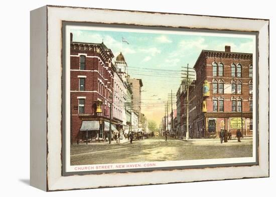 Church Street, New Haven, Connecticut-null-Framed Stretched Canvas