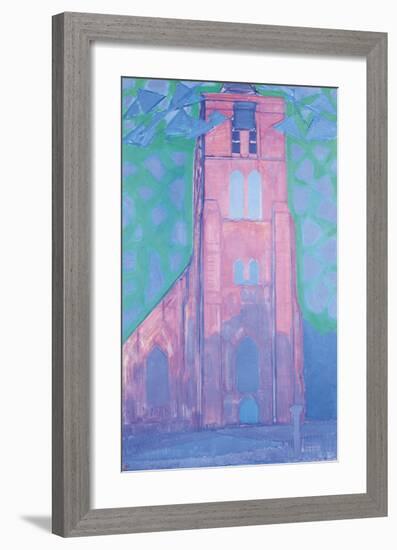 Church Tower in Zeeland-Piet Mondrian-Framed Premium Giclee Print