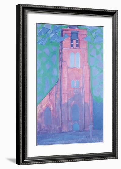 Church Tower in Zeeland-Piet Mondrian-Framed Premium Giclee Print