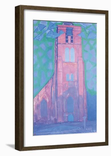 Church Tower in Zeeland-Piet Mondrian-Framed Premium Giclee Print