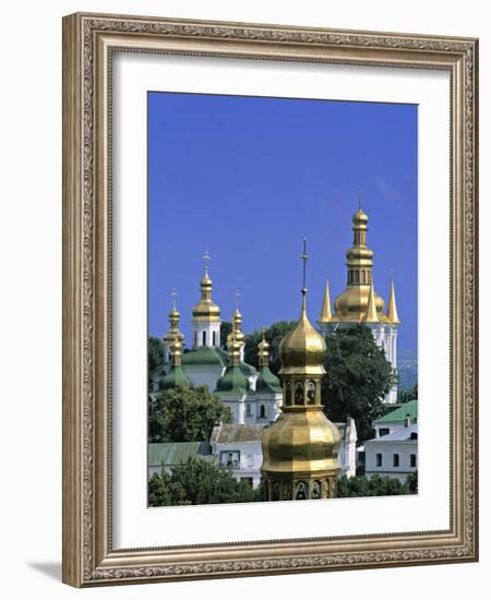 Church Towers, Kyiv-Pechersk Lavra, Kiev, Ukraine-Jon Arnold-Framed Photographic Print