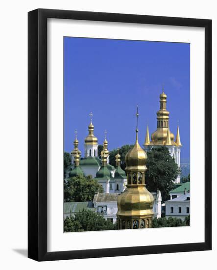 Church Towers, Kyiv-Pechersk Lavra, Kiev, Ukraine-Jon Arnold-Framed Photographic Print