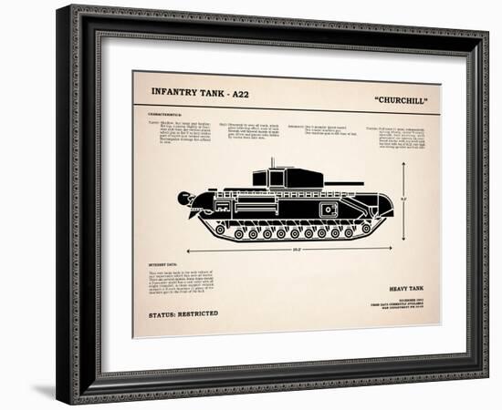 Churchill A22 Tank-Mark Rogan-Framed Art Print