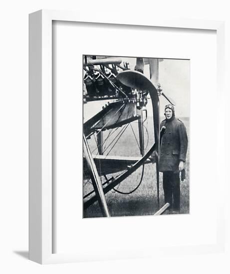 'Churchill became interested in airplanes and foresaw the greatest possibilities', 1914, (1945)-Unknown-Framed Photographic Print