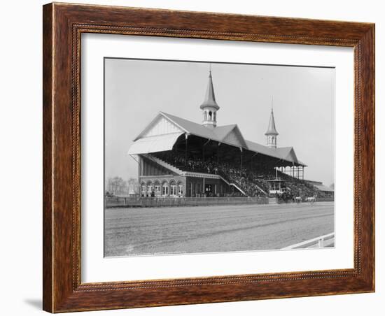 Churchill Downs, Louisville, Kentucky, Derby Day, 29th April 1901-null-Framed Photographic Print