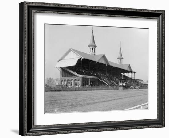 Churchill Downs, Louisville, Kentucky, Derby Day, 29th April 1901-null-Framed Photographic Print