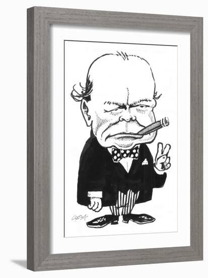 Churchill-Gary Brown-Framed Giclee Print