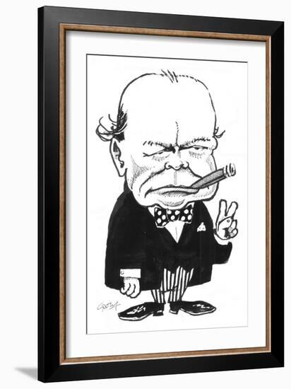 Churchill-Gary Brown-Framed Giclee Print