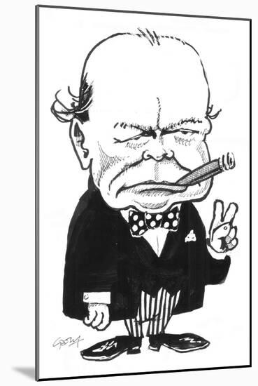 Churchill-Gary Brown-Mounted Giclee Print