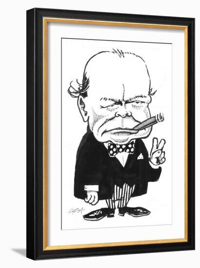 Churchill-Gary Brown-Framed Giclee Print