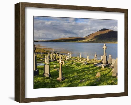 Churchyard, Achill Island, Off the Coast of County Mayo, Republic of Ireland, Europe-David Wogan-Framed Photographic Print