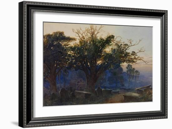 Churchyard at Bettws-Y-Coed-George Sheffield-Framed Giclee Print