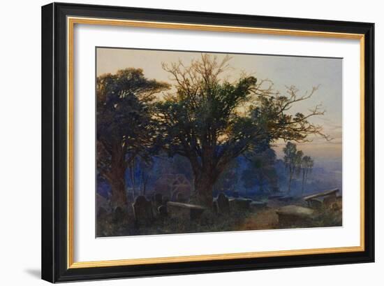 Churchyard at Bettws-Y-Coed-George Sheffield-Framed Giclee Print