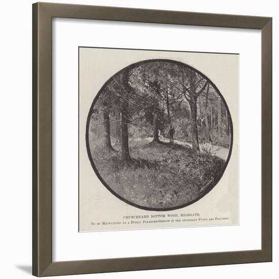 Churchyard Bottom Wood-null-Framed Giclee Print