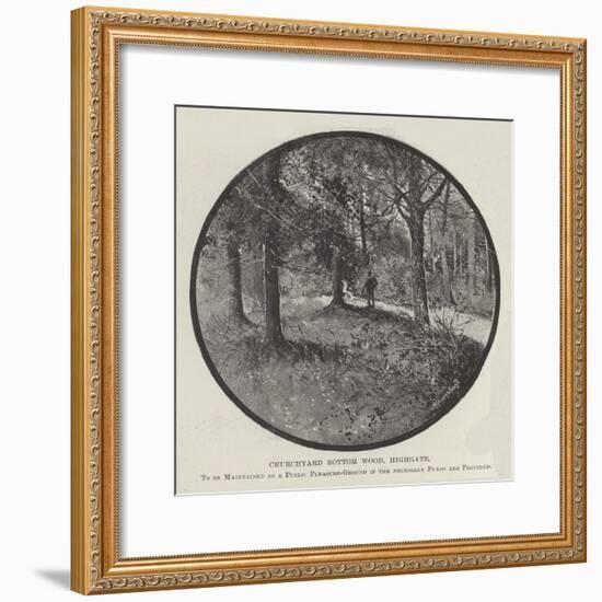 Churchyard Bottom Wood-null-Framed Giclee Print