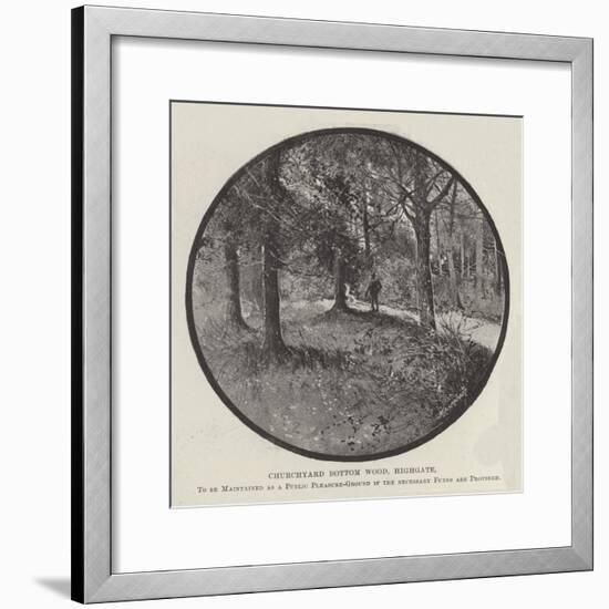 Churchyard Bottom Wood-null-Framed Giclee Print