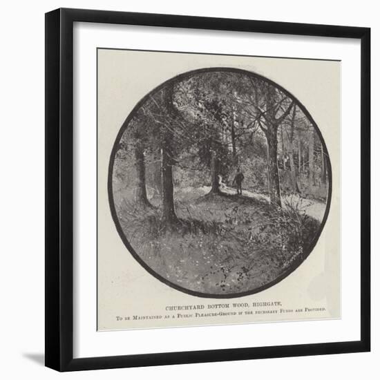 Churchyard Bottom Wood-null-Framed Giclee Print