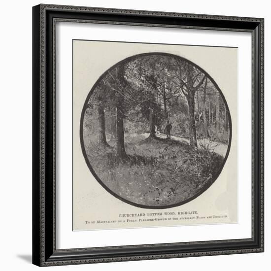 Churchyard Bottom Wood-null-Framed Giclee Print