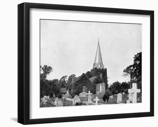 Churchyard of Stoke-Pogis, England, 1893-John L Stoddard-Framed Giclee Print