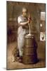 Churning Butter, 1866-1868-Jean-François Millet-Mounted Giclee Print