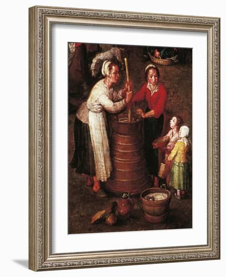 Churning Butter-Jan Brueghel the Elder-Framed Giclee Print