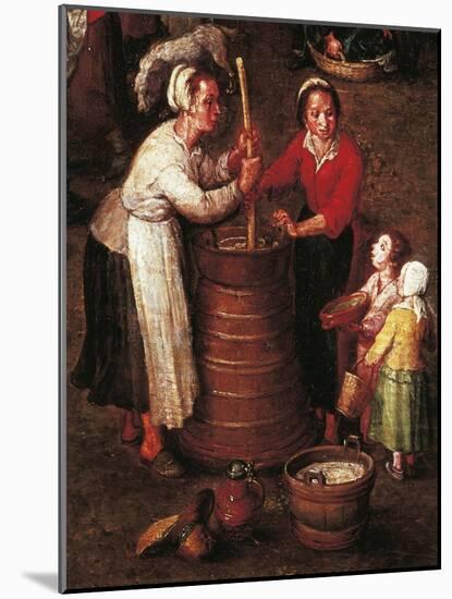 Churning Butter-Jan Brueghel the Elder-Mounted Giclee Print