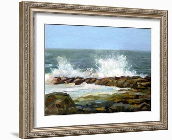 Churning Sea-Jerry Cable-Framed Giclee Print