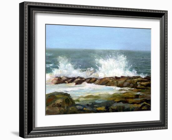 Churning Sea-Jerry Cable-Framed Giclee Print