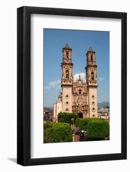 Churrigueresque Style Towers, Church of Santa Prisca de Taxco, founded 1751, Taxco, Guerrero-Richard Maschmeyer-Framed Photographic Print