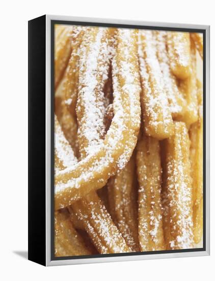 Churros (Spanish Fried Pastry Snack)-null-Framed Premier Image Canvas