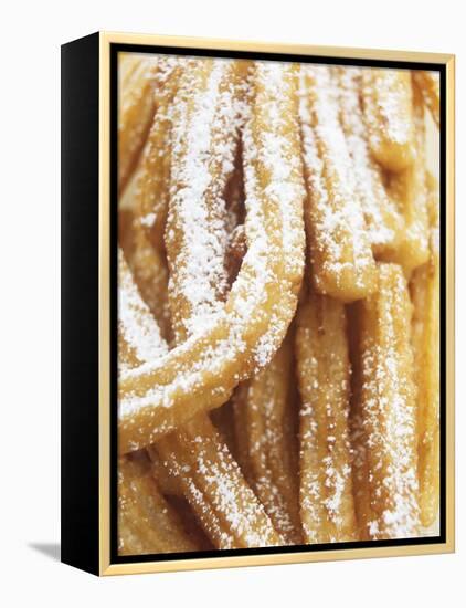 Churros (Spanish Fried Pastry Snack)-null-Framed Premier Image Canvas