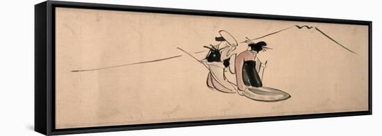 Chûshingura ('Treasury of the Forty-Seven Loyal Retainers'), a Handscroll Painting-Chushingura-Framed Stretched Canvas