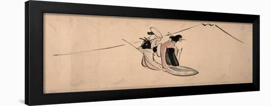 Chûshingura ('Treasury of the Forty-Seven Loyal Retainers'), a Handscroll Painting-Chushingura-Framed Art Print