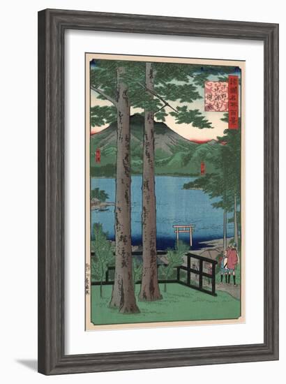 Chuzenji Lake, Shimotsuke-Ando Hiroshige-Framed Art Print