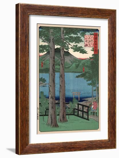 Chuzenji Lake, Shimotsuke-Ando Hiroshige-Framed Art Print