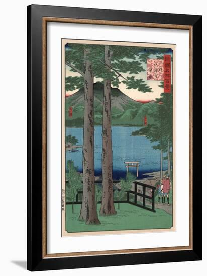 Chuzenji Lake, Shimotsuke-Ando Hiroshige-Framed Art Print