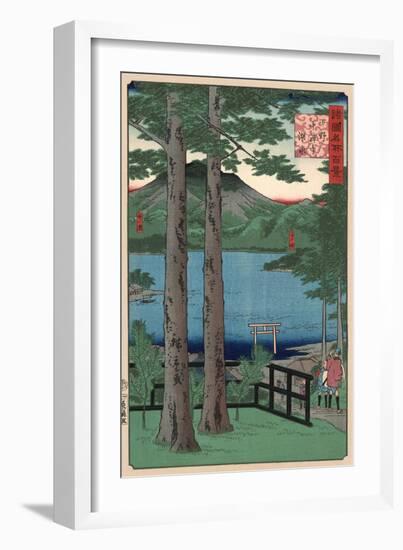 Chuzenji Lake, Shimotsuke-Ando Hiroshige-Framed Art Print