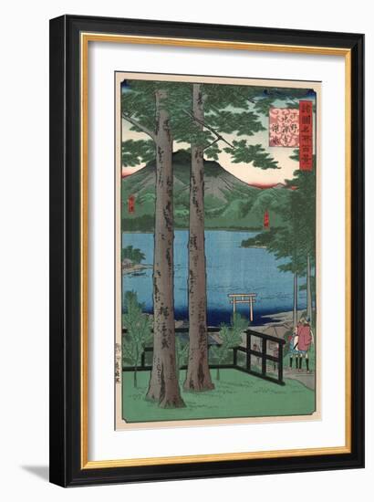 Chuzenji Lake, Shimotsuke-Ando Hiroshige-Framed Art Print