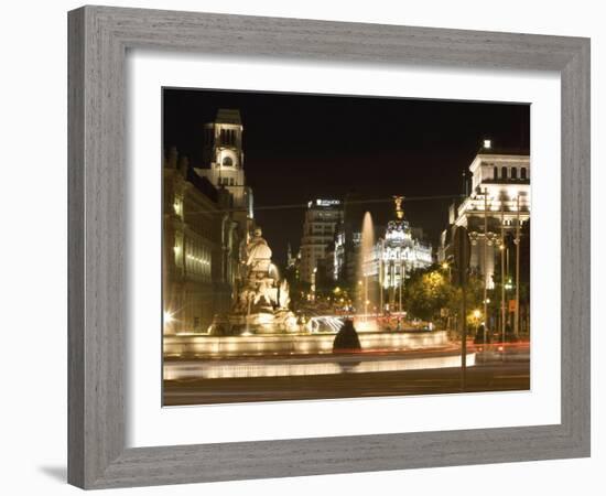 Cibeles Square, Madrid, Spain, Europe-Marco Cristofori-Framed Photographic Print