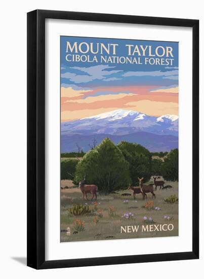 Cibola National Forest, New Mexico - Mount Taylor-Lantern Press-Framed Art Print