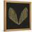 Cicada Wings in Gold Ink on Black-Cat Coquillette-Framed Premier Image Canvas