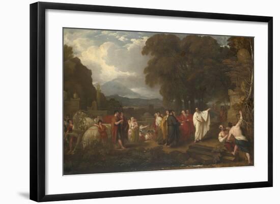 Cicero Discovering the Tomb of Archimedes, 1804-Benjamin West-Framed Giclee Print