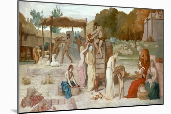 Cider, c.1864-Pierre Puvis de Chavannes-Mounted Giclee Print