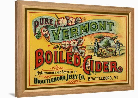 Cider Label-null-Framed Premier Image Canvas