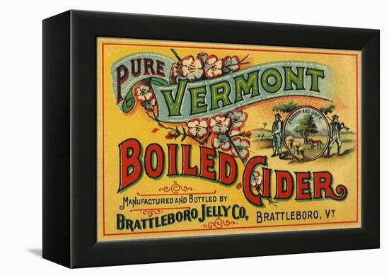 Cider Label-null-Framed Premier Image Canvas