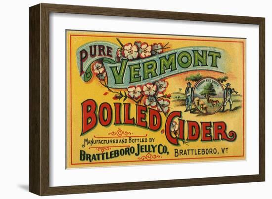 Cider Label-null-Framed Premium Giclee Print