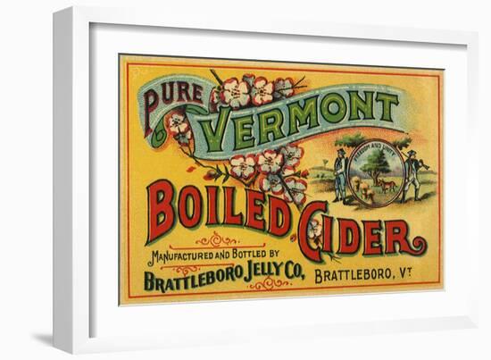 Cider Label-null-Framed Premium Giclee Print