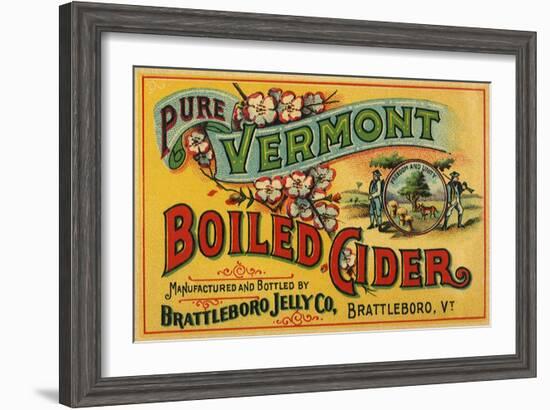 Cider Label-null-Framed Giclee Print