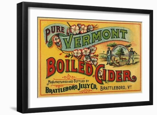 Cider Label-null-Framed Giclee Print