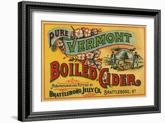 Cider Label-null-Framed Giclee Print